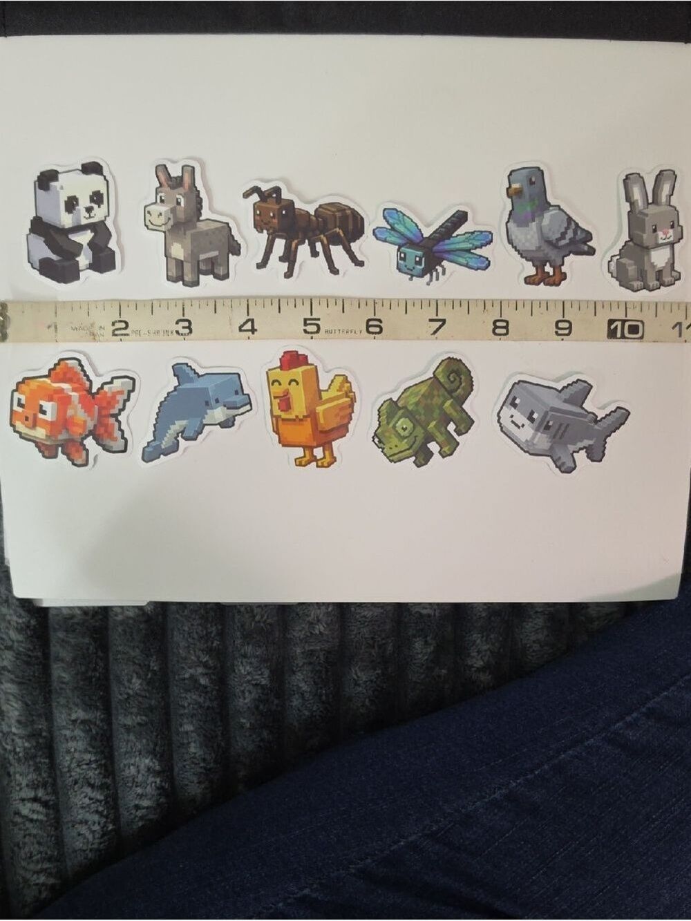 Pixel Animal Sticker Pack - Multicolor Small Pets - Lot Of 11 Stickers